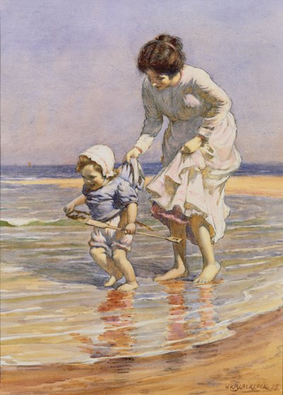 Paddling, 1915 by William Kay Blacklock